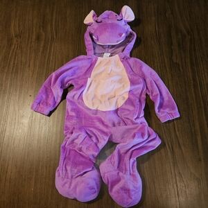 Plush Hippo Halloween Costume Purple 2T-3T